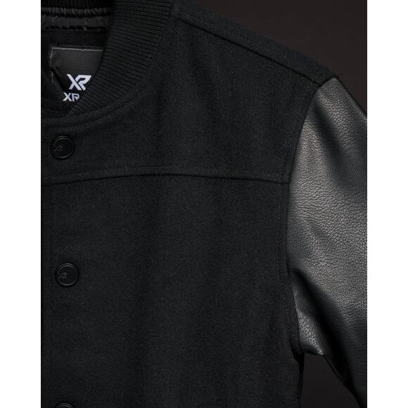 XRAY Boy's Wool Varsity Bomber Jacket w/ Grainey Sleeves XL - Picture 5 of 15